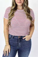 The Striped Baby Lettuce Tee (BLT)