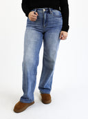 Tummy Control Wide Leg Jeans by RFM - Final Sale