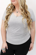 The Basic V Neck Tee - Final Sale