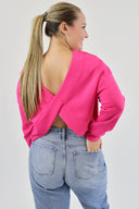 The Cloud Open Back Sweater