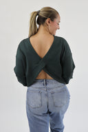 The Cloud Open Back Sweater