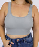 The Essential Crop | Padded Squareneck Bralette - Final Sale