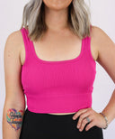 The Essential Crop | Padded Squareneck Bralette - Final Sale