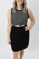 Cut Out Front Tie Dress