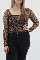 Mesh Long Sleeve Top