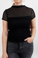 Mesh Overlay Top