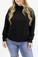 Mock Neck Cloud Crew