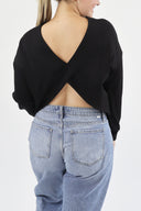 The Cloud Open Back Sweater