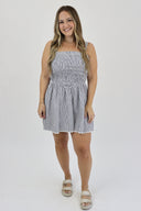 Smocked V Waist Dress