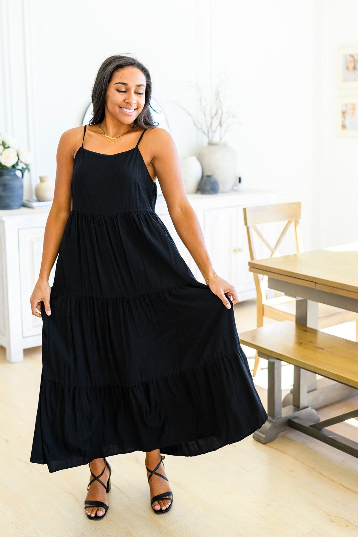 Classically Cool Tiered Dress – Alexander Boutique