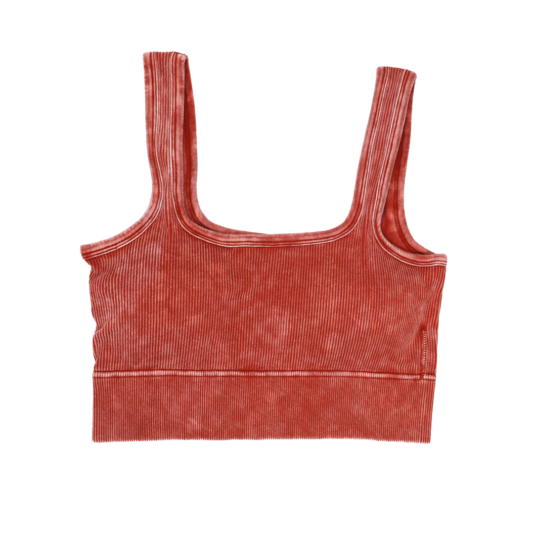 Red Bean Ribbed Bralette – The Attic Boutique