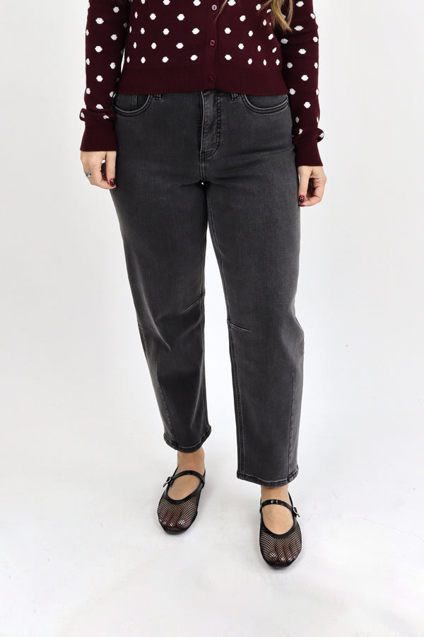 Barrel Jeans - Vintage Black - Vintage Black / 15