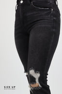 Bootcut Jeans - Black Distressed - Final Sale