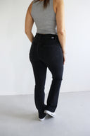 Bootcut Jeans - Black Slimming Seam