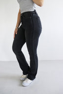 Bootcut Jeans - Black Slimming Seam