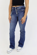 Bootcut Jeans - Buttonfly Medium Wash