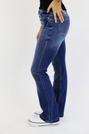 Bootcut Jeans - Buttonfly Medium Wash