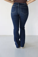 Bootcut Jeans - Dark Distressed