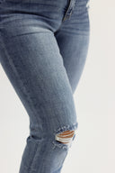 Bootcut Jeans - Medium Distressed