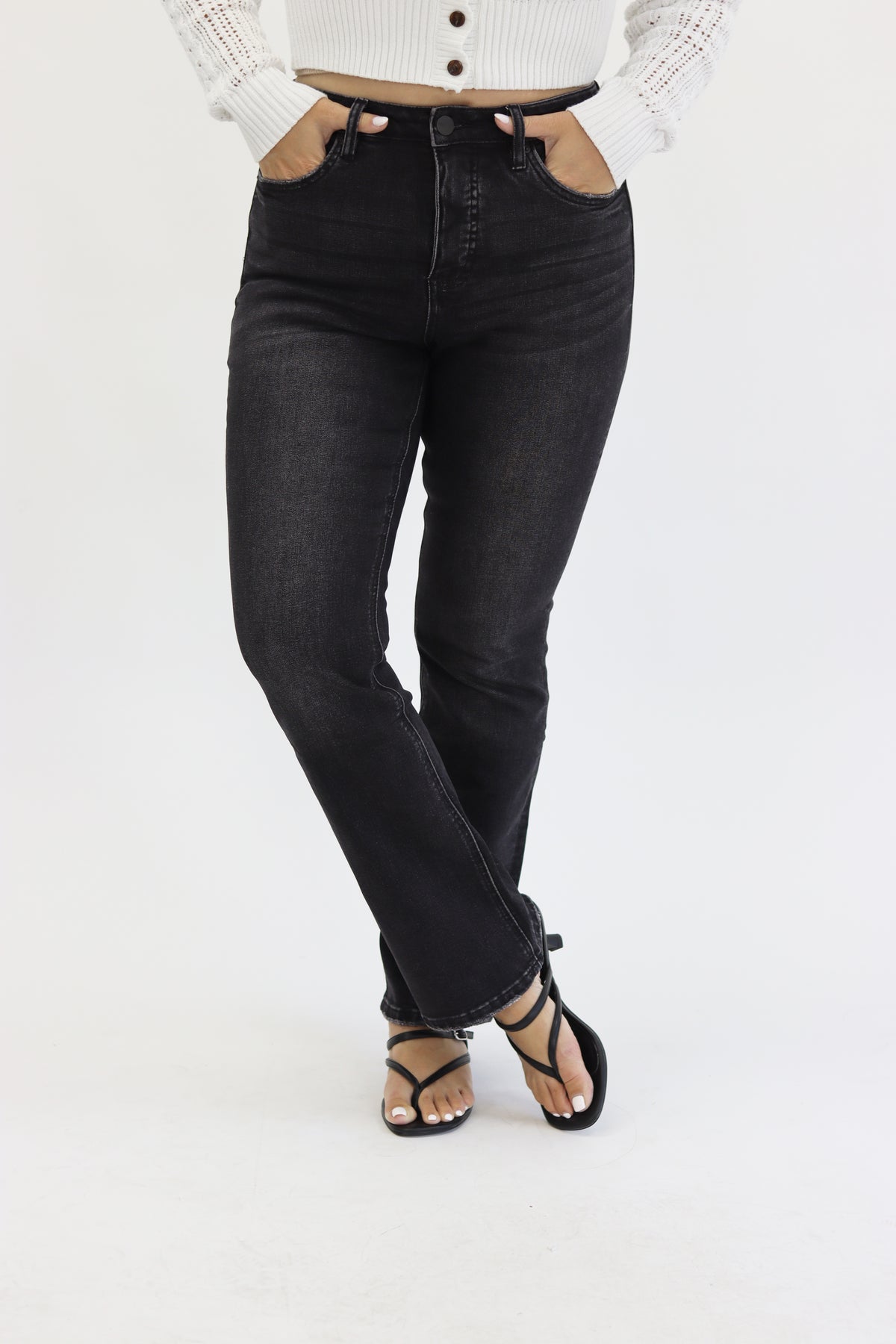 Bootcut Jeans - Vintage Black - Final Sale – Alexander Jane Boutique