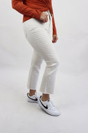 Bootcut Jeans - Crop Kick White
