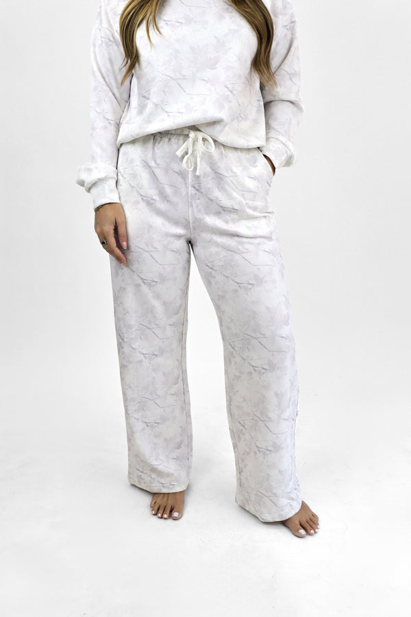 The Cloud Wide Leg Pant - Snow Camo / XS | S