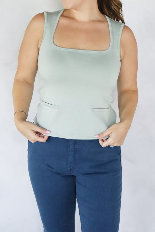 Cloud Tank - Sage / L | XL