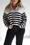 Luxe Cropped Collared Sweater