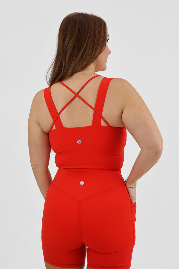 The Cross Motion Sports Tank - Red / XS