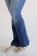 Bootcut Jeans - Medium Wash - V Side Seam