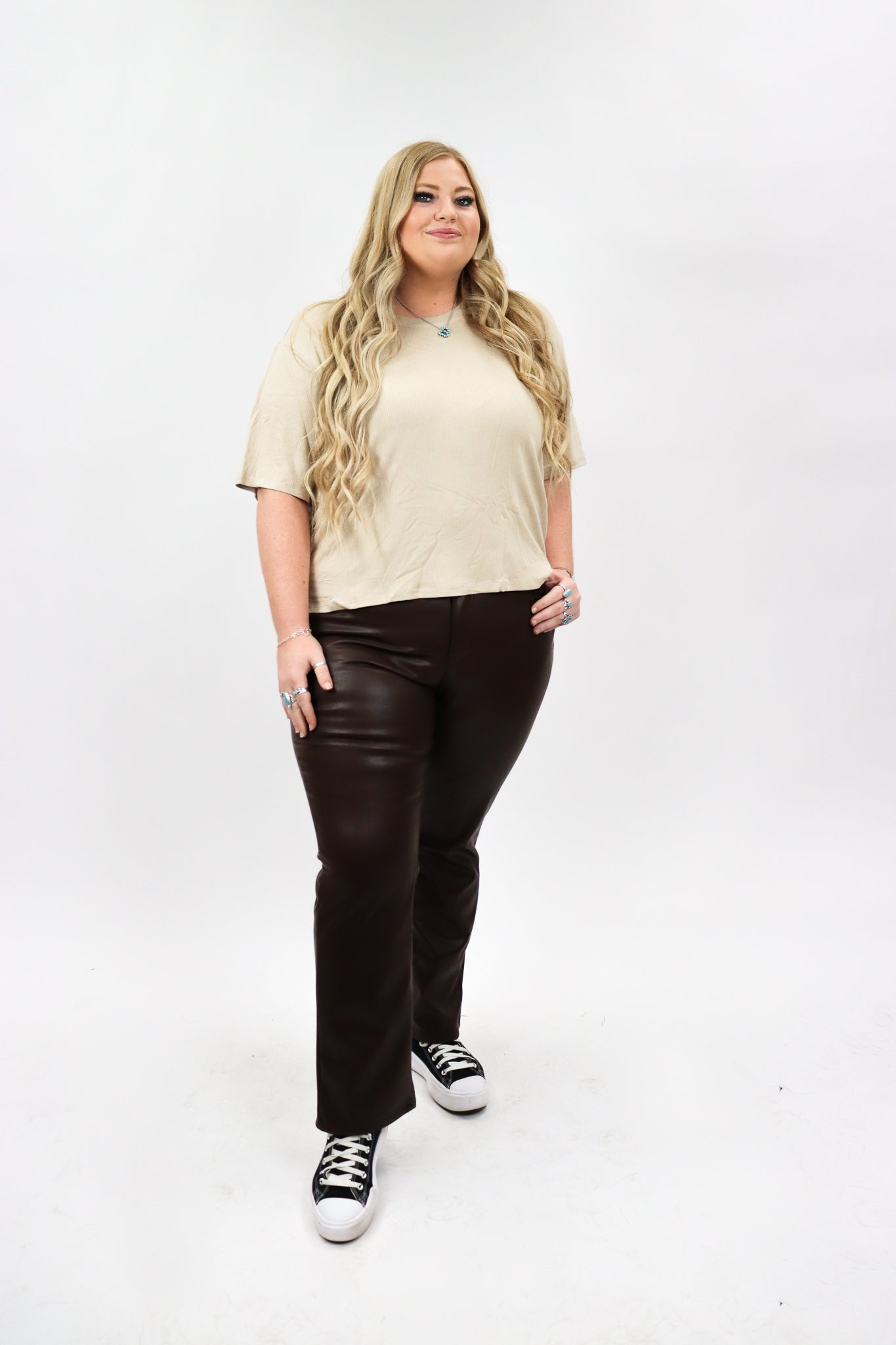 Judy Blue Grease Lightning Tummy Control Leather Pants – Macoma Boutique