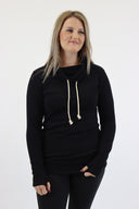 Ampersand Poppy Seed Cowlneck Performance Fleece Sweatshirt