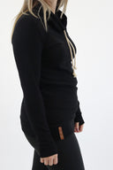 Ampersand Poppy Seed Cowlneck Performance Fleece Sweatshirt