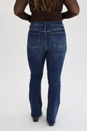 Bootcut Jeans - Dark Wash Cross Button