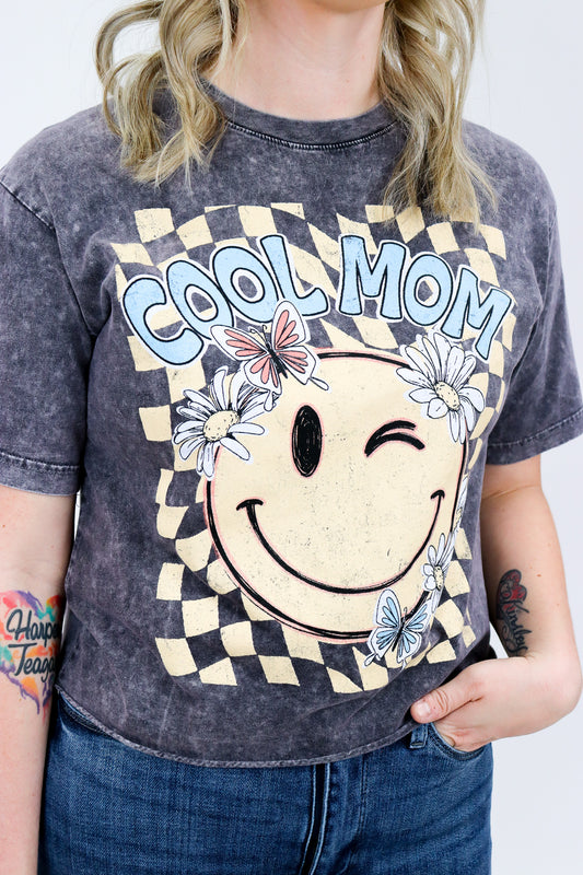 Cool Mom Cropped Graphic Tee