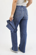 Wide Leg Jeans - Medium Wash - Cut to Length
