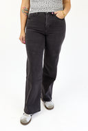 Wide Leg Jeans - Vintage Black