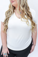 The Basic V Neck Tee - Final Sale