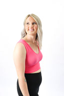 The Essential Crop | V Neck Top Bralette - Final Sale