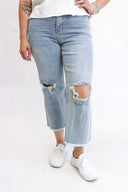 Wide Leg Crop Jeans by RFM - FINAL SALE