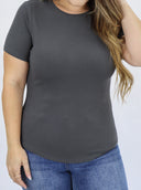 The Ribbed Basic Crewneck Tee