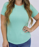 The Ribbed Basic Crewneck Tee