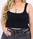 The Essential Crop | Padded Squareneck Bralette - Final Sale