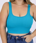 The Essential Crop | Padded Squareneck Bralette - Final Sale