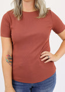 The Ribbed Basic Crewneck Tee