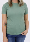 The Ribbed Basic Crewneck Tee