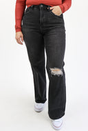 Tummy Control Wide Leg Jeans by RFM - Final Sale
