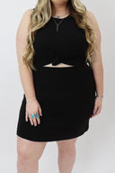 Cut Out Front Tie Dress