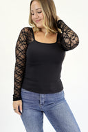 Lace Long Sleeve Top