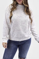 Mock Neck Cloud Crew